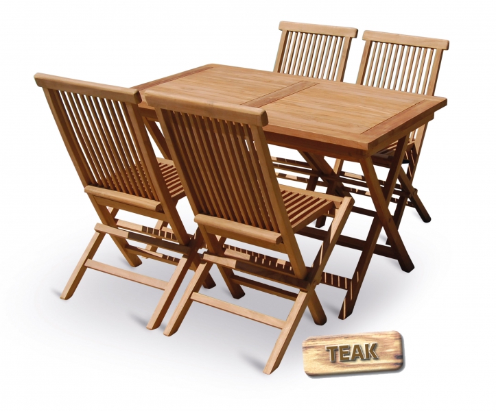 Stolov sestava TEAK POHODA SET 4 + DREK
