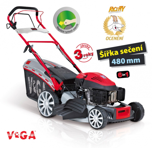 VeGA 495 SXH 6in1 - benznov sekaka s pojezdem + DREK
