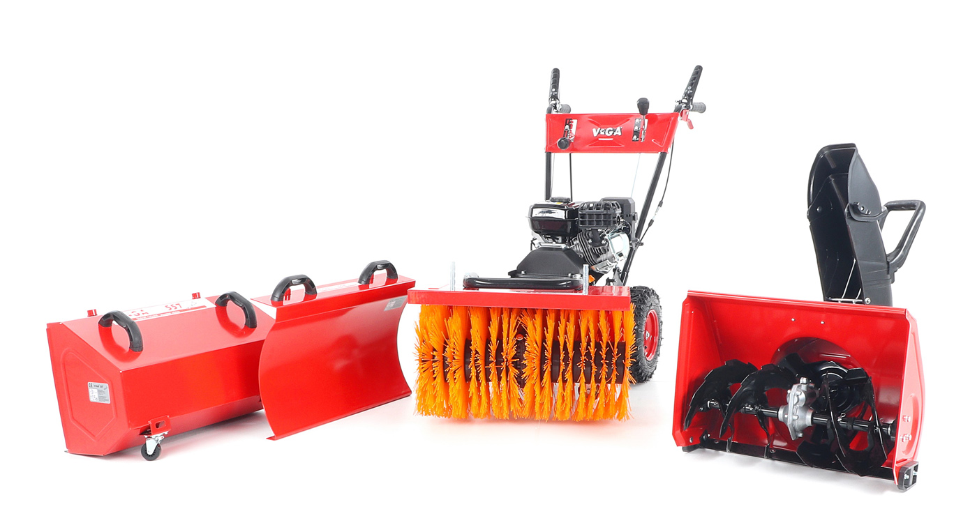 VeGA 555 - multifunkční zametací kartáč set 4in1