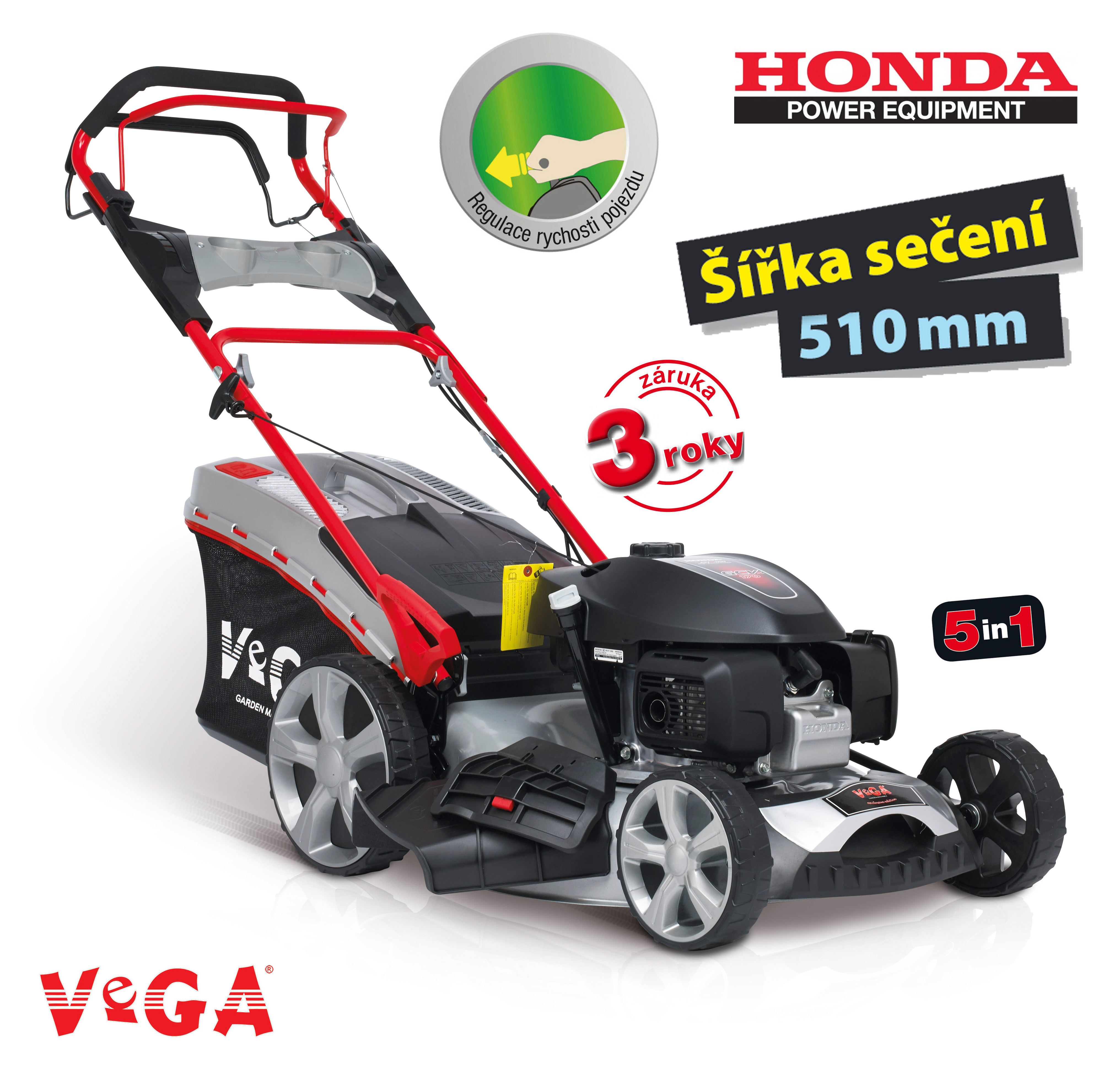 VeGA 752 SXH GCV 5in1 - benznov sekaka s pojezdem + DREK