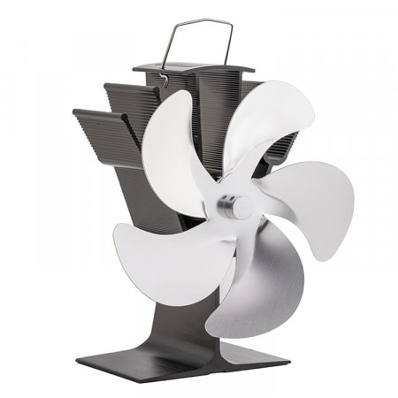 Ventiltor na kamna FLAMINGO ptilopatkov, stbrn