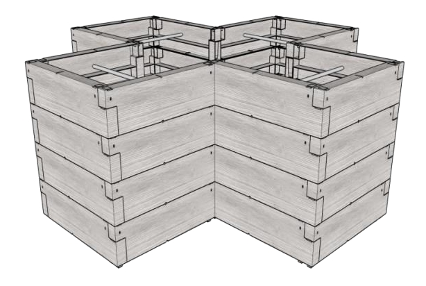 vyven zhon JUWEL TIMBER ERGOLINE CROSS