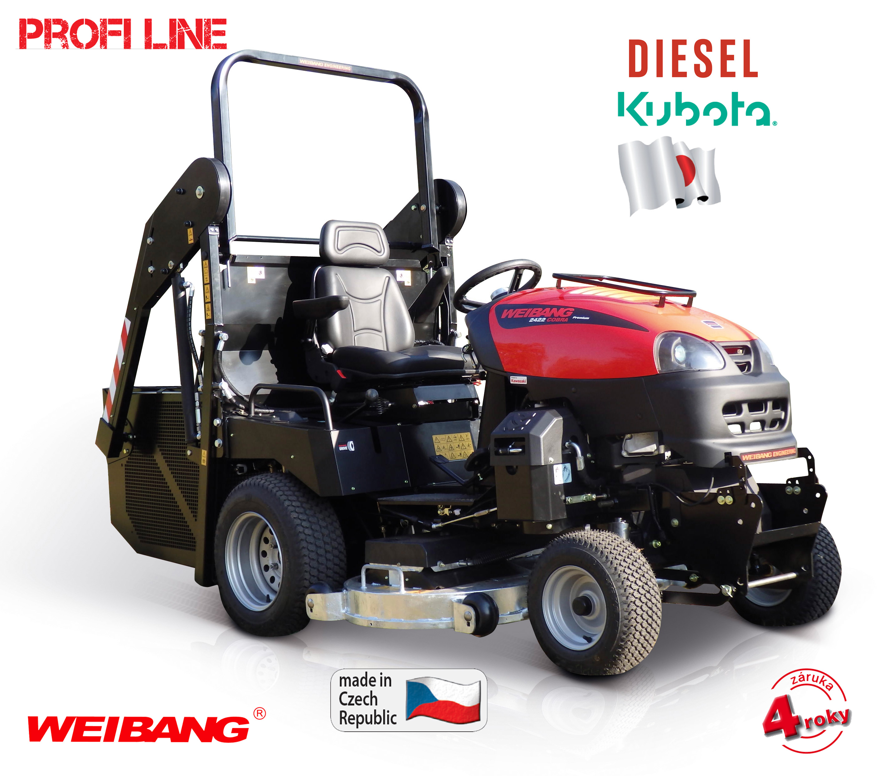 Weibang 2022D COBRA Premium - zahradn traktor + DREK