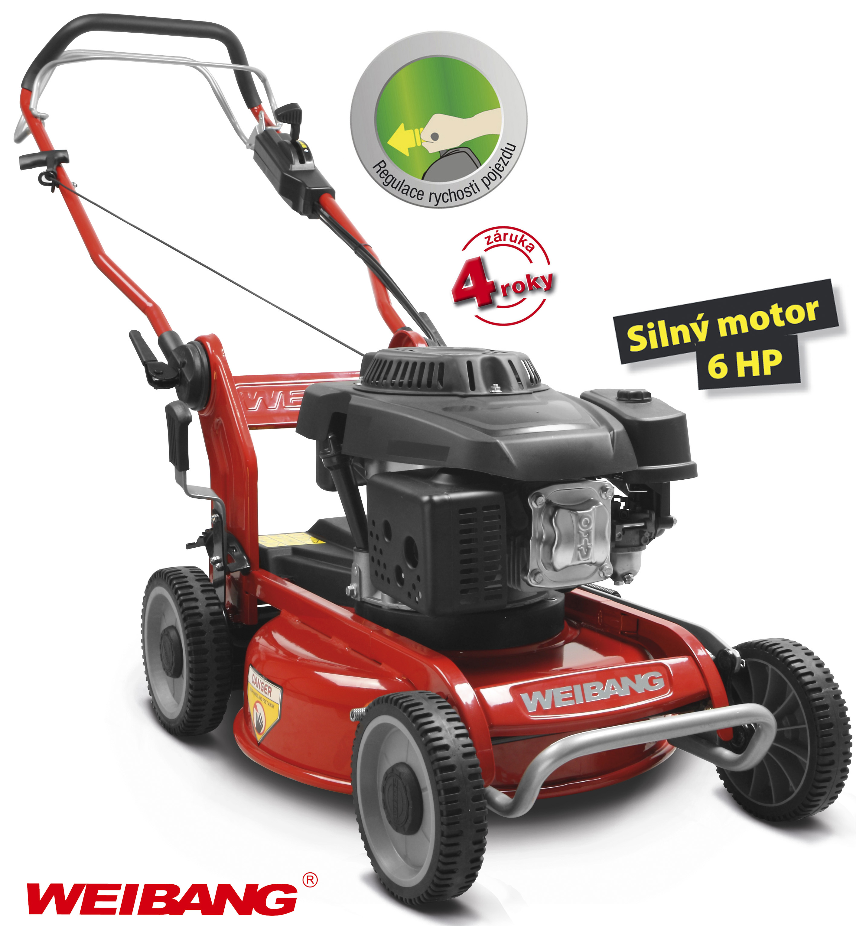 Weibang WB 466 SCM - profesionln mulovac sekaka s pojezdem + DREK