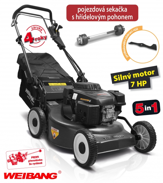 Weibang WB 507 SCV - pojezdov sekaka s hdelovm pohonem + DREK