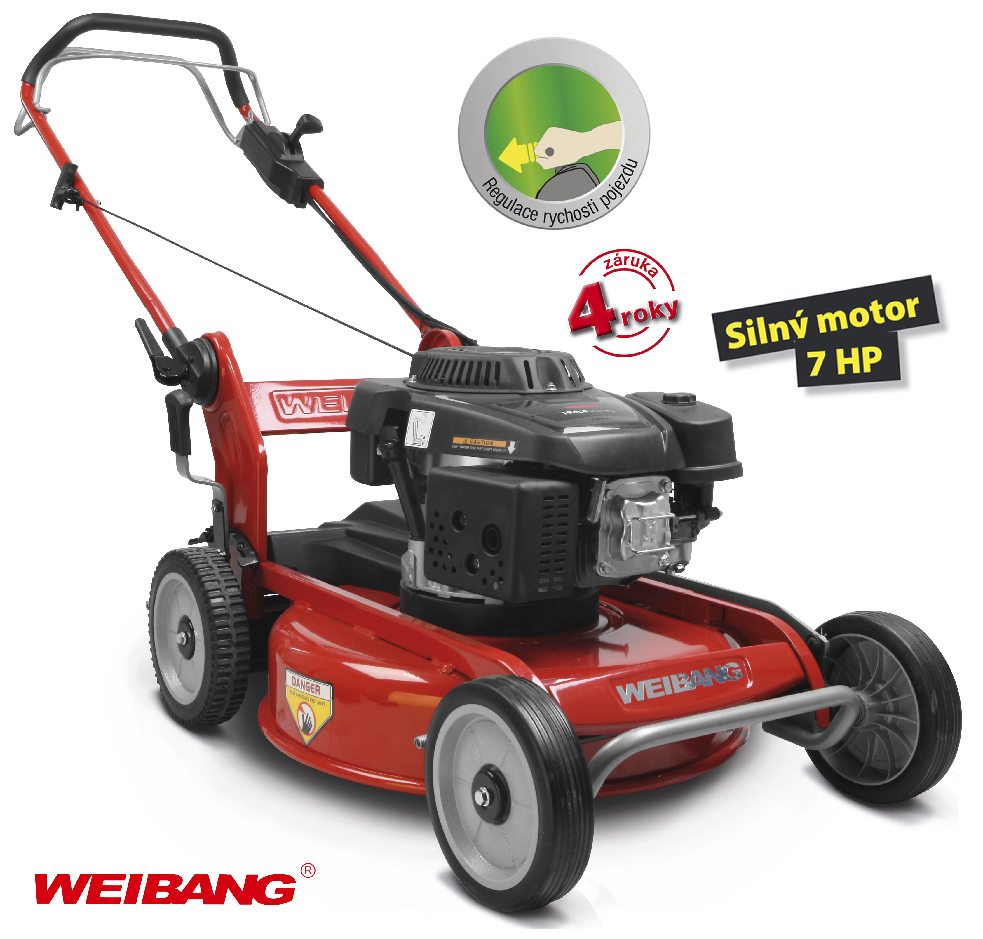 Weibang WB 537 SCM - profesionln mulovac sekaka s pojezdem + DREK