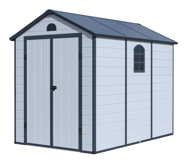 Zahradn domek G21 Boston 523 - 188 x 278 cm, plastov, svtle ed