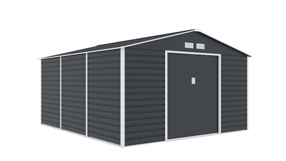 Zahradn domek G21 GAH 1300 - 340 x 382 cm, antracitov