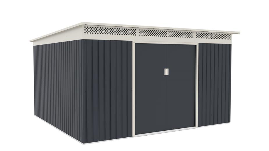Zahradn domek G21 GRAH 1132 - 340 x 333 cm, antracitov