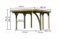 carport KARIBU CLASSIC 1B 61950 ocelov sten panely 2