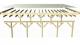 carport KARIBU CLASSIC 1B 61950 ocelov sten panely 4