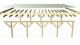 carport KARIBU CLASSIC 1C 61966 ocelov sten panely 4