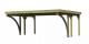 carport KARIBU CLASSIC 1C 61974 ocelov sten plechy 1