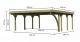 carport KARIBU CLASSIC 2B 61976 ocelov sten plechy 2