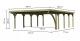 carport KARIBU CLASSIC 3B 61979 ocelov sten plechy 2