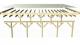 carport KARIBU CLASSIC 3C 61972 ocelov sten panely 4
