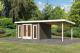 devn domek KARIBU RADEBURG 2 + pstavek 330 cm (31481) terragrau 2