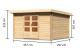 devn domek KARIBU BASTRUP 7 (73306) natur 1