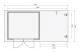 devn domek KARIBU GLUCKSBURG 4 + pstavek 190 cm (83233) ed 3