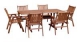 Stolov sestava MERANTI VICTORIA SET + DREK 2