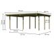dvojit carport KARIBU ECO 1A 62035 2