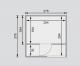 finsk sauna KARIBU CUBEN (80796) s pedsn 3