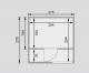 finsk sauna KARIBU CUBEN (81132) tm. ed s pedsn 3