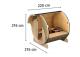 finsk sauna KARIBU FASSAUNA 1 (63447) 2