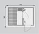 finsk sauna KARIBU SKROLLAN 2 (86291) s pedsn 4