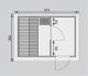 finsk sauna KARIBU SKROLLAN 2 (86292) tm. ed s pedsn 4