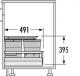 Hailo AS Separato K 600 20/20 tmav ed - vestavn tdi odpadu 2