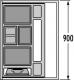 Hailo AS Separato K 900 18/18/8/8/D/KS - plastov ukldac prostor 2