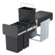Hailo EcoLine Design trio L - vestavn odpadkov ko 1