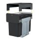 Hailo EcoLine Design trio L - vestavn tdi odpadu 8