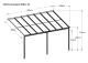 hlinkov pergola LANITPLAST WALL 43 antracit + ir PC 4