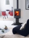 Jotul F 167 CB litinov kamna s bonm prosklenm - ern lak 1