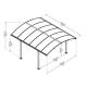 Palram - Canopia Arcadia 4300 bronz - hlinkov (montovan) psteek s obloukovou stechou 2