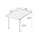 Palram Sierra 3000 antracit 3 x 3 - hlinkov (montovan) pergola 8