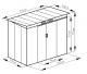 plechov domek LANITPLAST HALLE 74 ANTRACIT 4