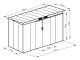 plechov domek LANITPLAST HALLE 94 ANTRACIT 4