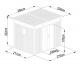 plechov domek LANITPLAST MARBURG 108 ANTRACIT 4