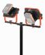 POWDP8035 - Aku LED svtilna na stativu 2x20V  plus  220V 2x20W (bez AKU) 7