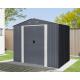 Riwall PRO RMSA 6x8 Anthracite - zahradn domek kovov 2,4 x 1,7 m se sedlovou stechou Antracit 1