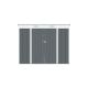 Riwall PRO RMSP 6x8 Anthracite - zahradn domek kovov 2,4 x 1,8 m s pultovou stechou antracit 2