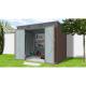 Riwall PRO RMSP 6x8 Brown - zahradn domek kovov 2,4 x 1,8 m s pultovou stechou hnd 1