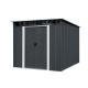 Riwall PRO RMSP 9x8 Anthracite LUX - zahradn domek kovov 2,4 x 2,8 m s pultovou stechou antracit 1