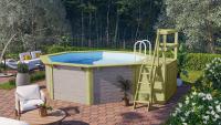 bazn KARIBU model X1 vetn mal terasy (39056) 4,0 x 4,0 m ed