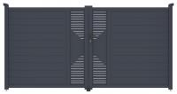 Brna G21 Marion 350x173 cm dvoukdl, antracitov