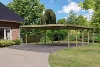 carport KARIBU CLASSIC 3A 61978 ocelov sten plechy