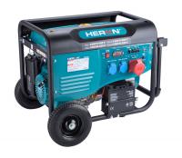elektrocentrla benznov 15HP/6,8kW (400V), 5,5kW (230V), elektrick start, podvozek